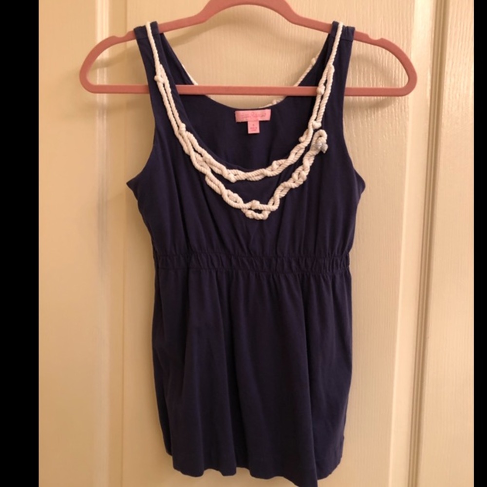 Lilly Pulitzer tank with rope